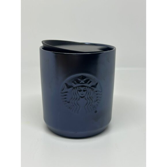 Starbucks 2020 Purple Blue Iridescent Ceramic Cup Mug with Lid 8oz Tumbler - Picture 1 of 7